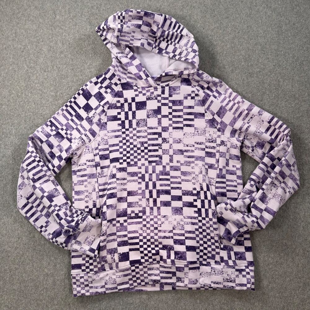Athleta Girl Purple Hoodie Sweatshirt Size XXL (16) Long Sleeve Pockets Active